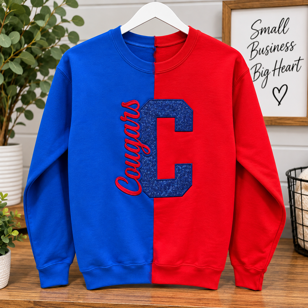 Custom School Spirit Split Sweatshirt