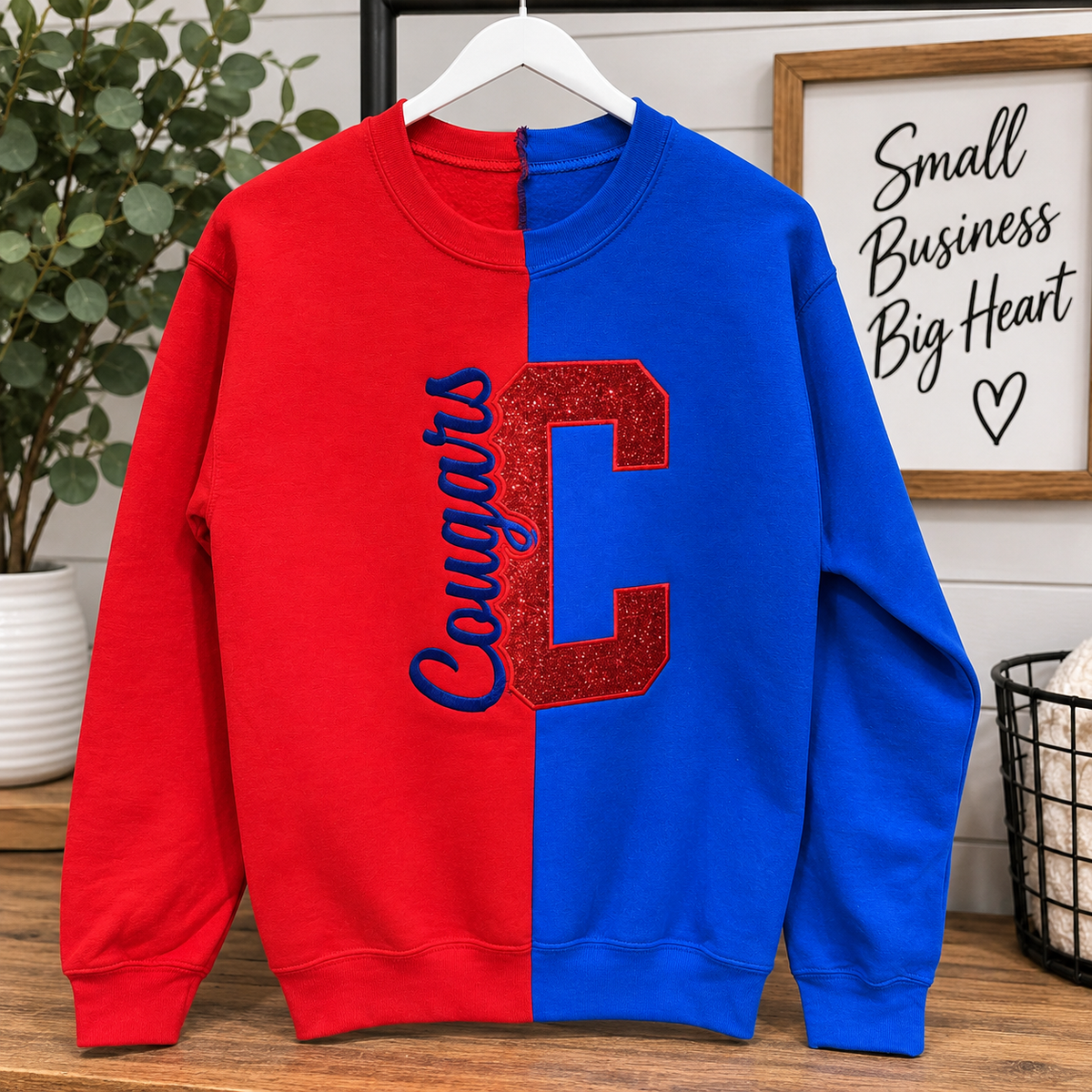 Custom School Spirit Split Sweatshirt