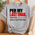 Per My Last Email